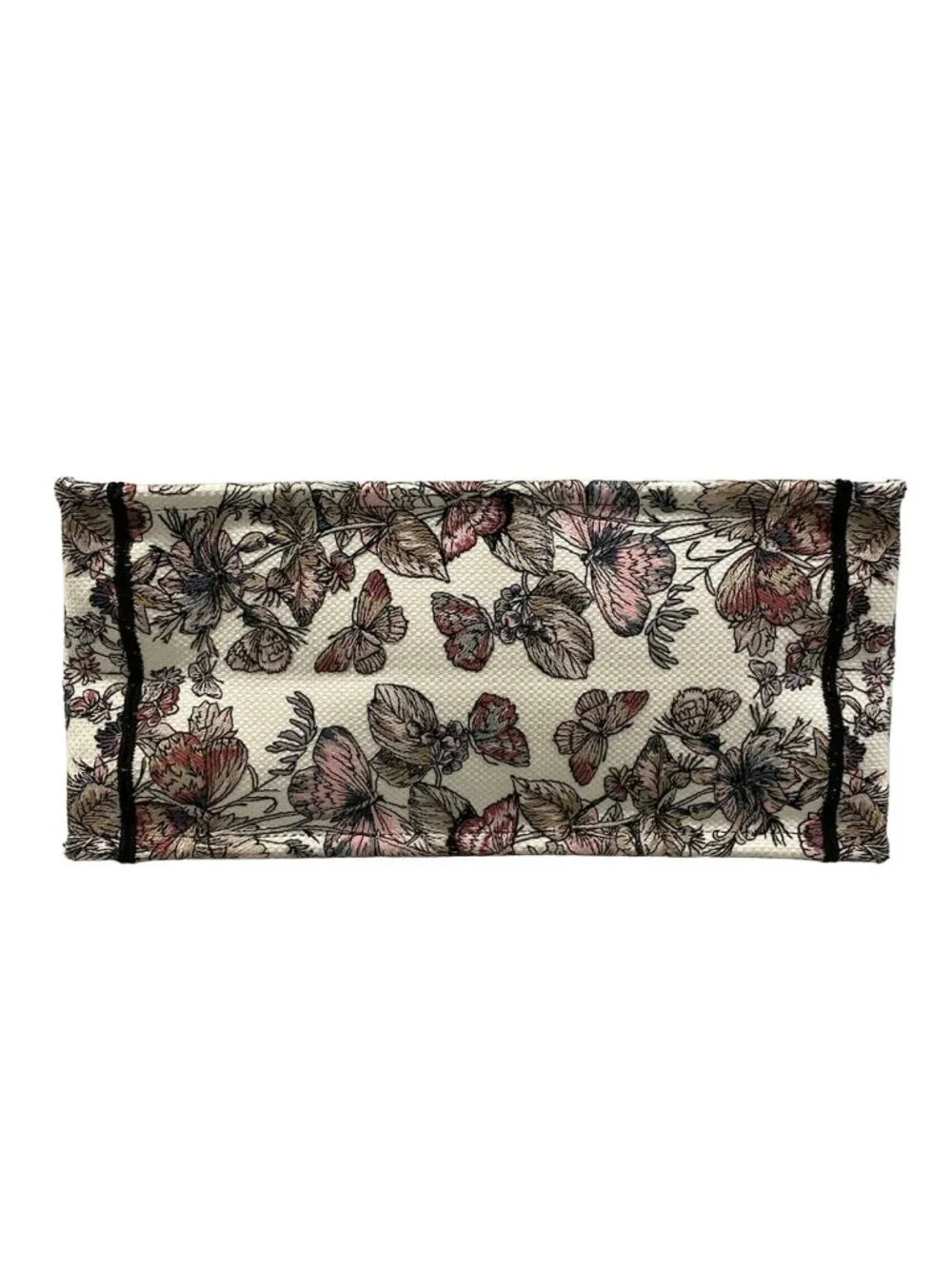 Dior Tote Book Vintage Small White Black Pink